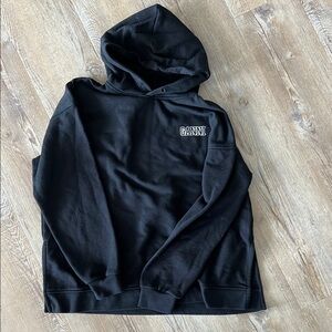 Ganni Black Sweatshirt Hoodie